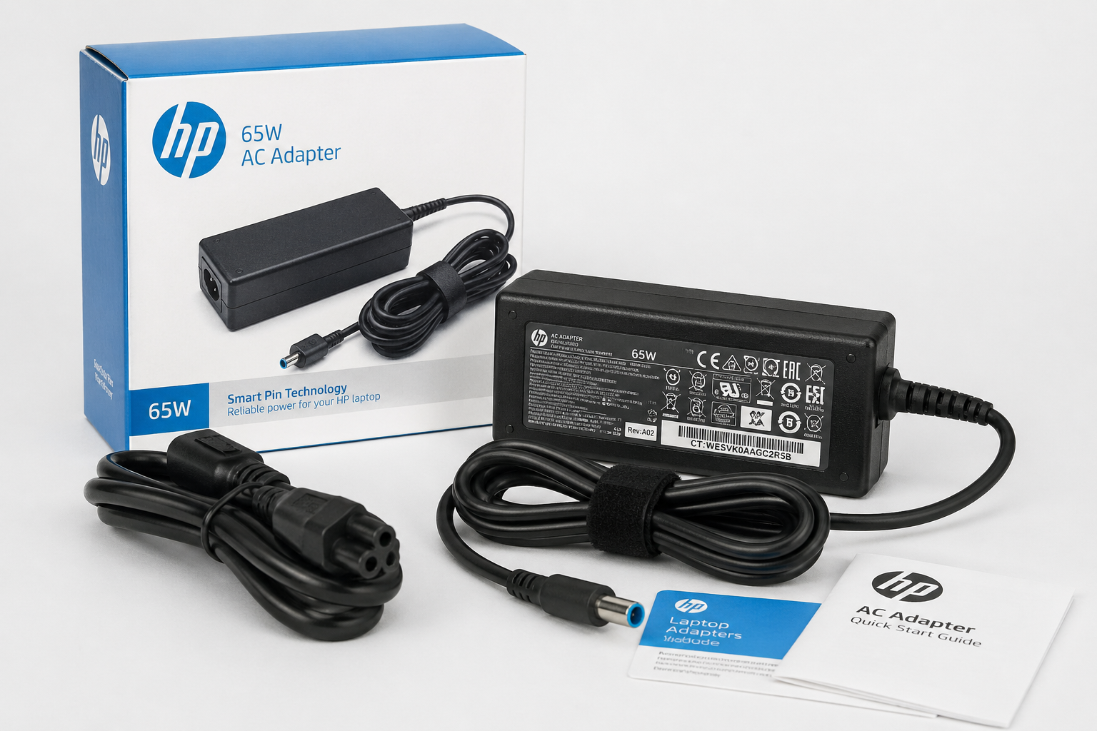 HP Compatible Blue Pin 65W Charger – Brand New (Copy / Replacement)